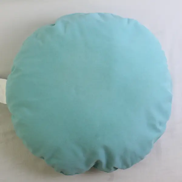 SimplyDog "Zzzzz" Embroidered Solid Blue Color Donut Dog Bed/Pillow 17"
