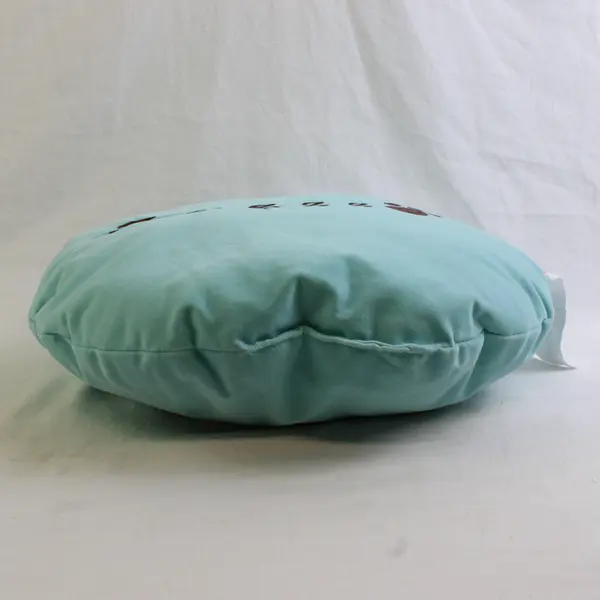 SimplyDog "Zzzzz" Embroidered Solid Blue Color Donut Dog Bed/Pillow 17"