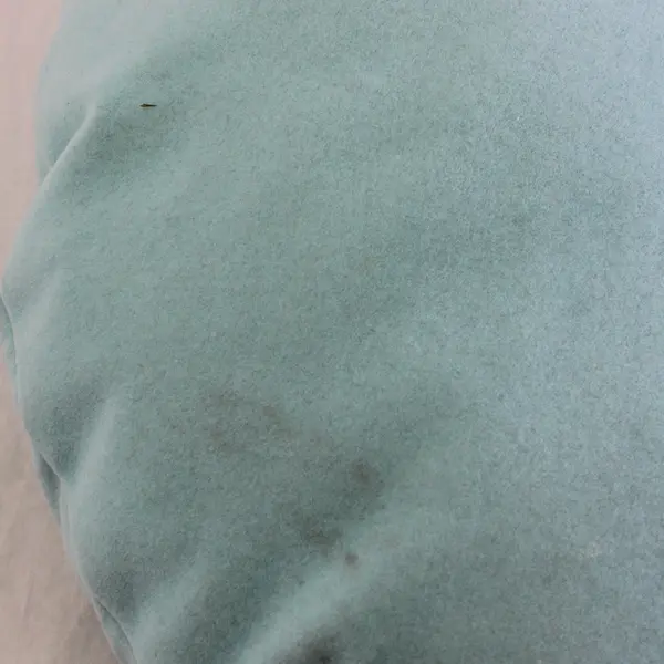 SimplyDog "Zzzzz" Embroidered Solid Blue Color Donut Dog Bed/Pillow 17"