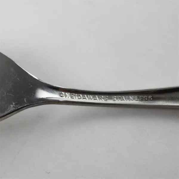 Set of 5 Oneida Twin Rose Stainless Salad Forks 6.25in 