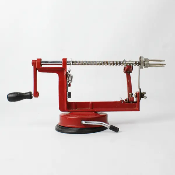 Norpro Red Metal Apple-Master Parer, Slicer & Corer With Vacuum Base