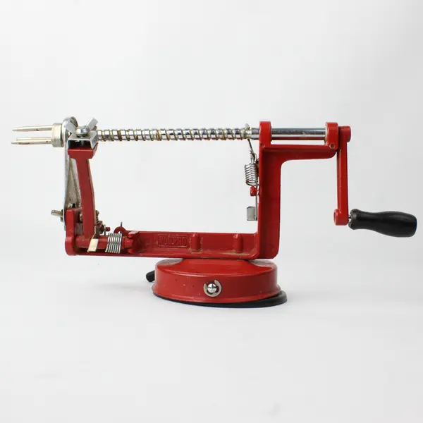 Norpro Red Metal Apple-Master Parer, Slicer & Corer With Vacuum Base