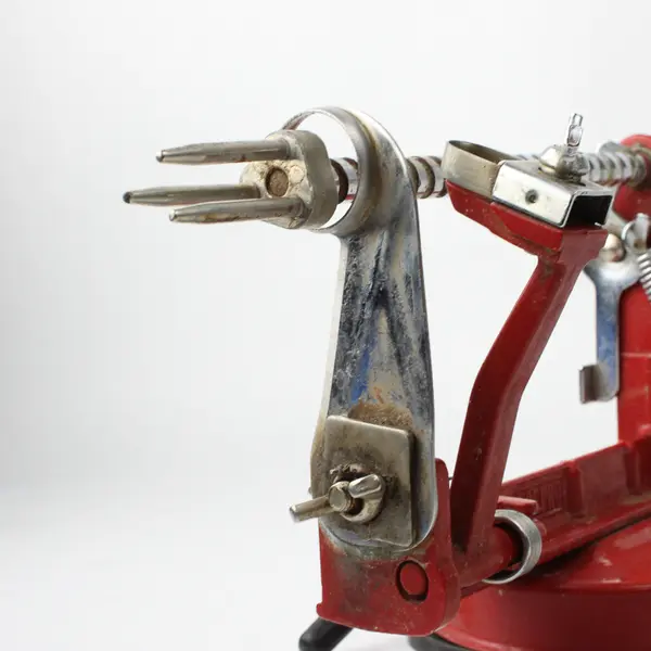 Norpro Red Metal Apple-Master Parer, Slicer & Corer With Vacuum Base