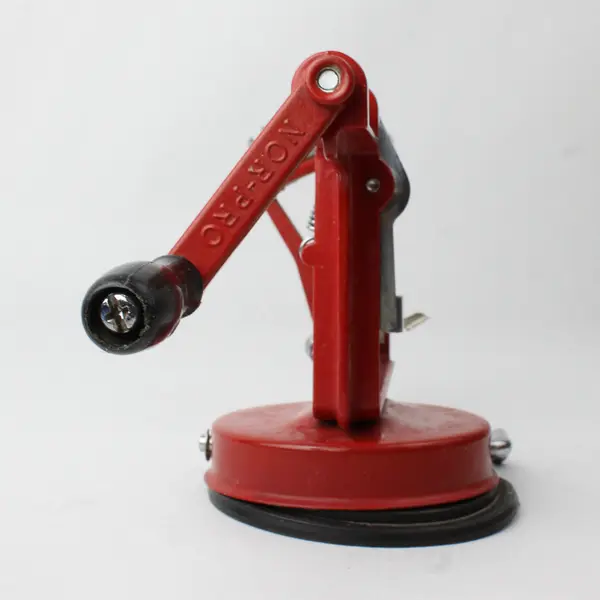 Norpro Red Metal Apple-Master Parer, Slicer & Corer With Vacuum Base