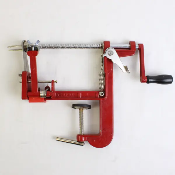 Norpro Red Metal 864R Apple Mate Stainless Steel 3-in-1 Peeler