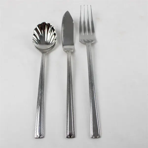 Lot of 3 Oneida Savory Stainless  Dinner Fork-Sugar Spoon & Butter Knife