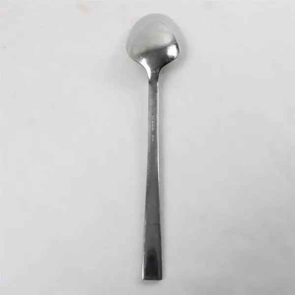 Lot of 2 Oneida Savory Stainless Pierced Tablespoon & Oval Soup Spoon