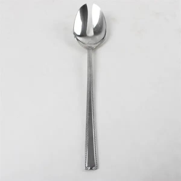 Lot of 2 Oneida Savory Stainless Pierced Tablespoon & Oval Soup Spoon