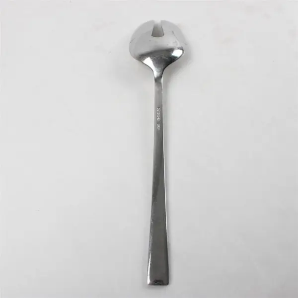 Lot of 2 Oneida Savory Stainless Pierced Tablespoon & Oval Soup Spoon