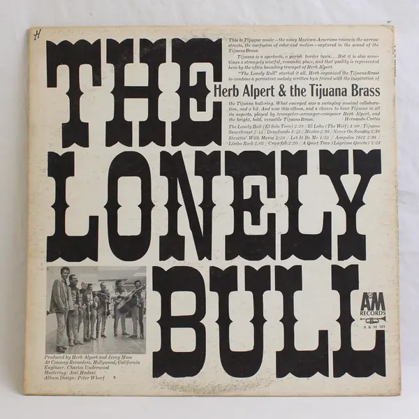 The Lonely Bull by Herb Alpert & The Tijuana Brass 12" Vinyl Record