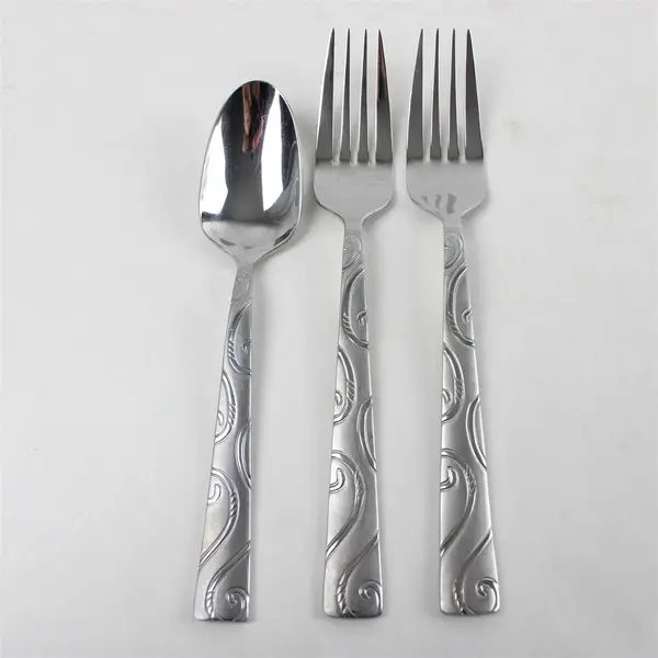 Lot of 3 Oneida Twist Stainless 2 Dinner Forks & 1 Place/Oval Soup Spoon