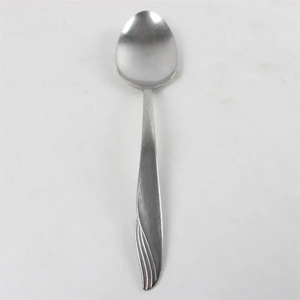 Lot of 4 Oneida Surf Stainless Spoons - 2 Oval Soup, 1 Teaspoon, 1 Tablespoon