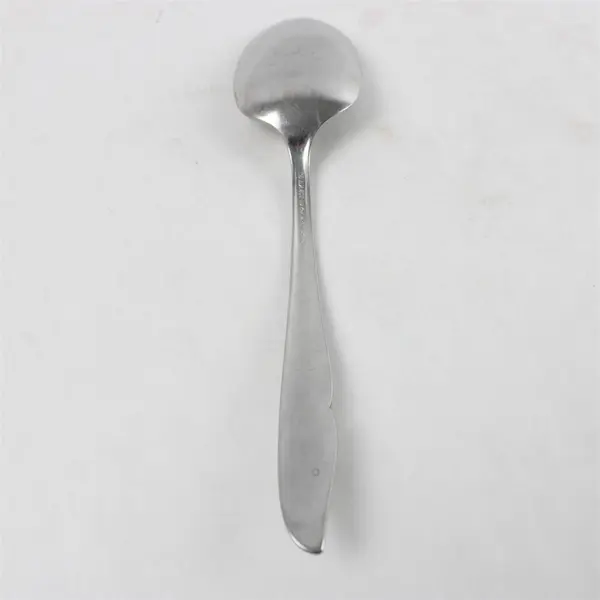 Lot of 4 Oneida Surf Stainless Spoons - 2 Oval Soup, 1 Teaspoon, 1 Tablespoon