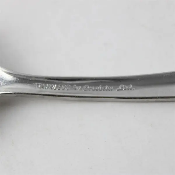 Lot of 4 Oneida Surf Stainless Spoons - 2 Oval Soup, 1 Teaspoon, 1 Tablespoon