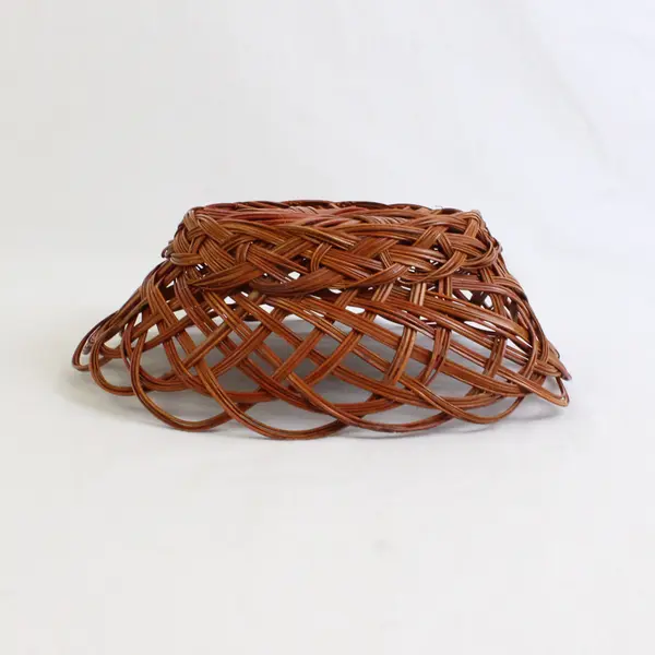 Handmade Woven Wicker/Rattan Round Decorative/Display Bowl 9.5"  Diameter