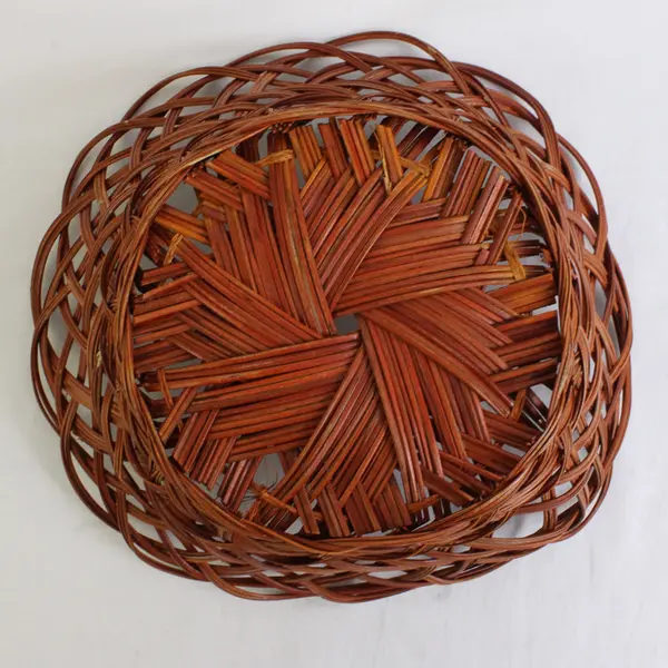 Handmade Woven Wicker/Rattan Round Decorative/Display Bowl 9.5"  Diameter