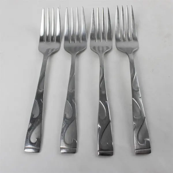 Set of 4 Oneida Tuscany Stainless Salad Forks 