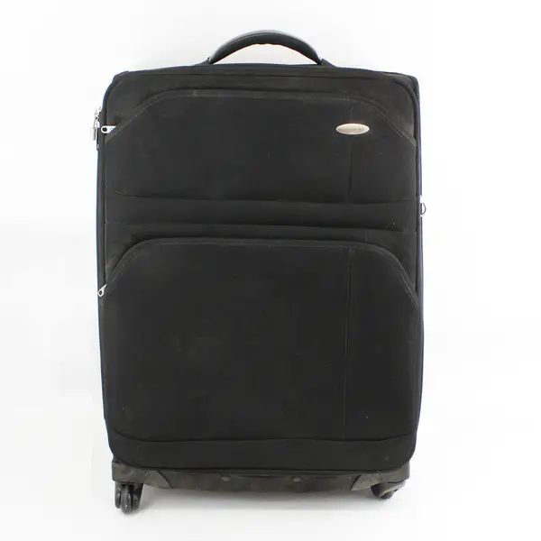 Samsonite 1910 Black Expandable Carry-On Suitcase W/Wheels Collapsible Handle