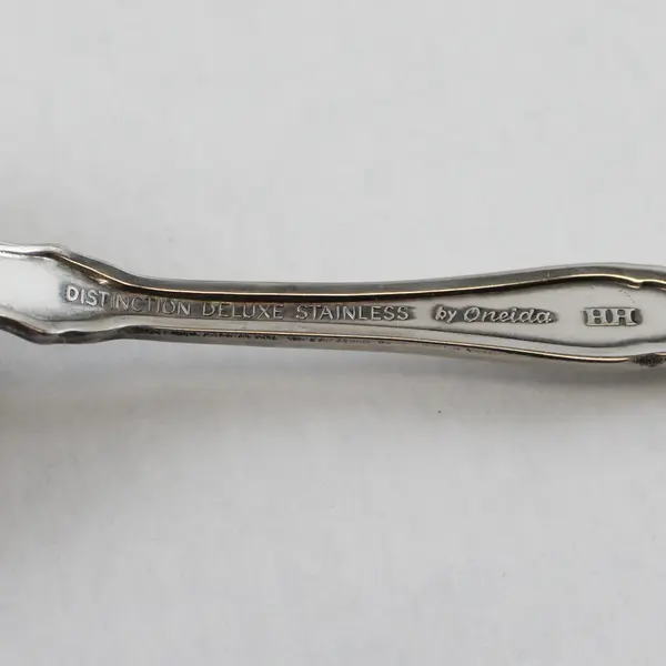 Set of 4 Oneida Valerie Stainless Place Oval Soup Spoons 6.75in