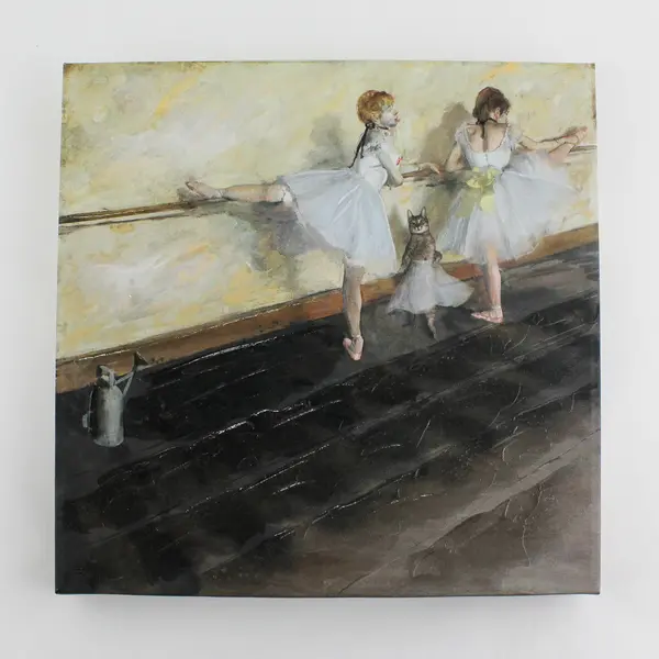 Degas Dancers Practicing At The Barre Painting By Sarah Adams