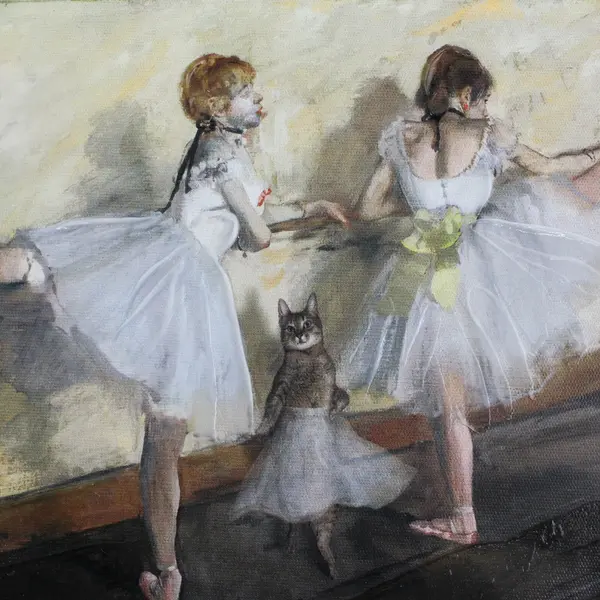 Degas Dancers Practicing At The Barre Painting By Sarah Adams