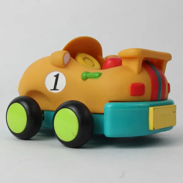 Battat Parents Chunky Soft Face Friction Car 4.75" Toddler Toy Works