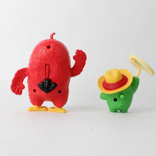 Lot of 2 Angry Birds Red & Lasso Pig Fast Food Promo Toys 