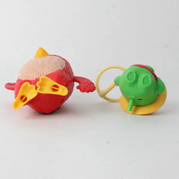Lot of 2 Angry Birds Red & Lasso Pig Fast Food Promo Toys 