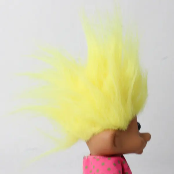 Vintage 1991 T.N.T. Troll N' Toys 5" Yellow Hair Blue Eyes Doll