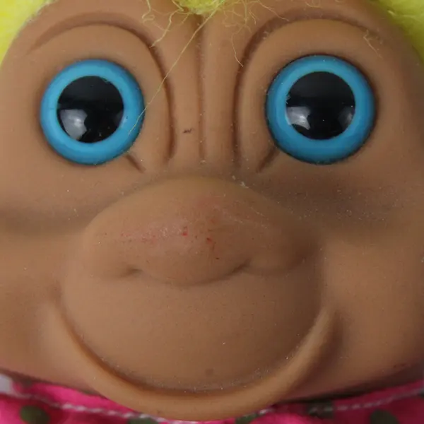 Vintage 1991 T.N.T. Troll N' Toys 5" Yellow Hair Blue Eyes Doll