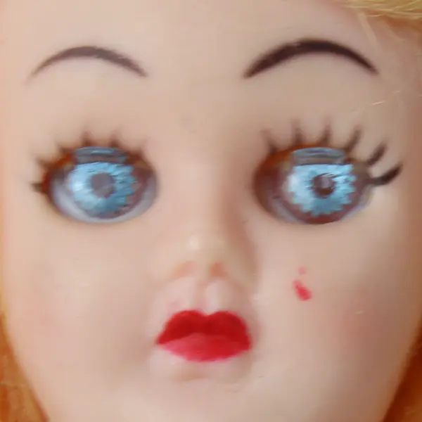 Vintage Dolls of the World Doll 7.5in Purple Dress Red Sash