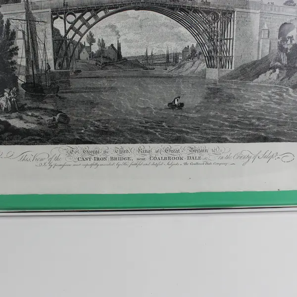 Cast Iron Bridge Near Coalbrook Dale County of Salope Etching By Wm Ellis