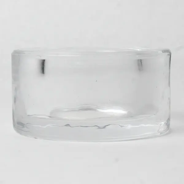 Crate & Barrel Clear Glass Votive Candle Holder 3"