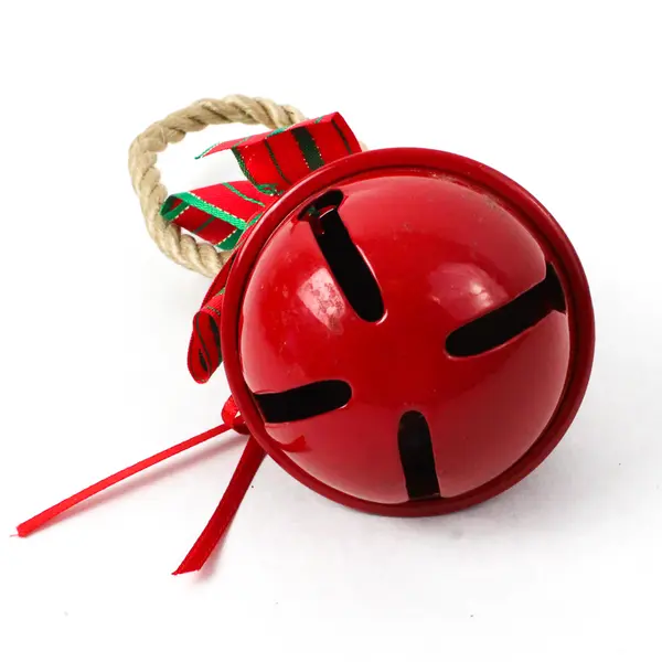 Red Door Knob Jingle Bell Rope with Christmas Bow Ornament Door Hanger