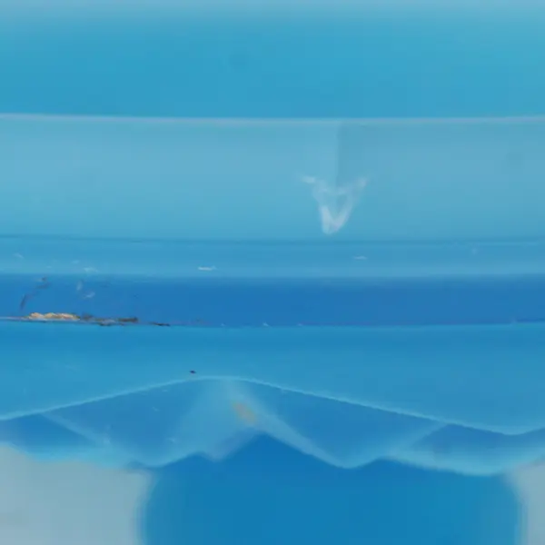 Indiana Glass Blue Satin Diamond Point Lid Vintage