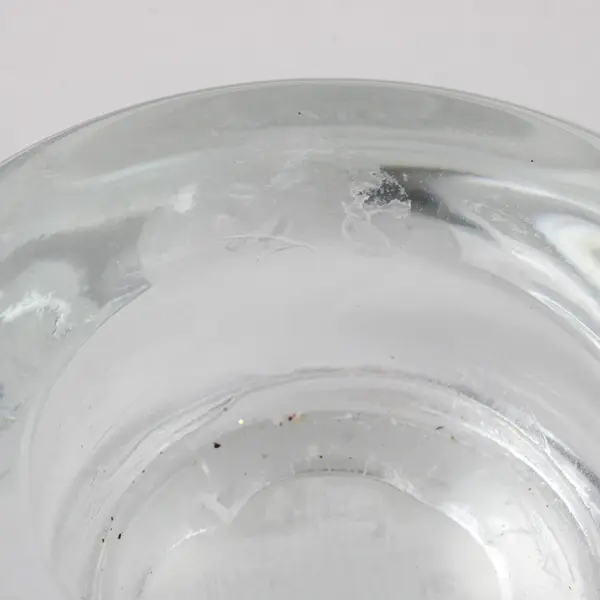 Set of 2 Clear Glass Votive Candle Holders 3in