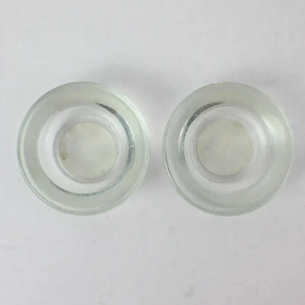 Set of 2 Clear Glass Votive Candle Holders 3in Wedding Party Decor