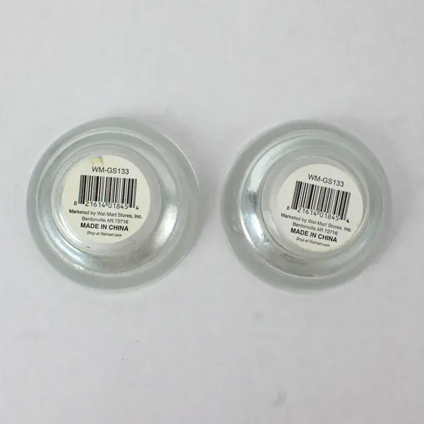 Set of 2 Clear Glass Votive Candle Holders 3in Wedding Party Decor