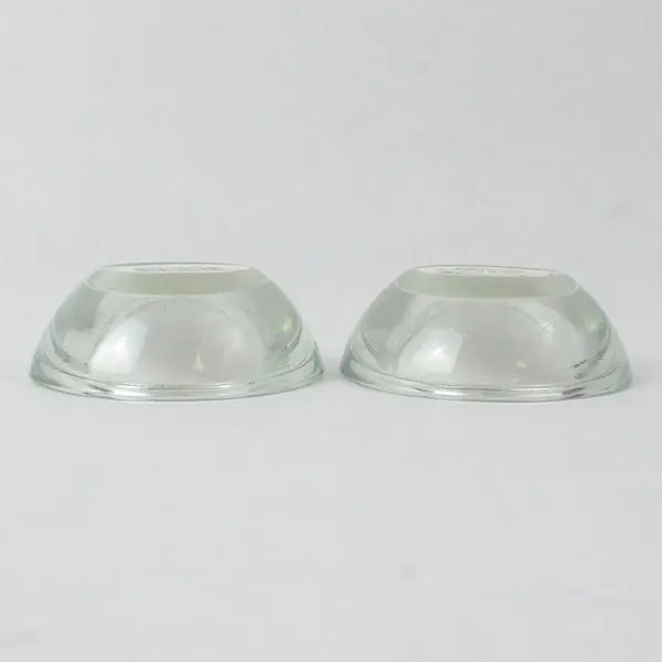 Set of 2 Clear Glass Votive Candle Holders 3in Wedding Party Decor