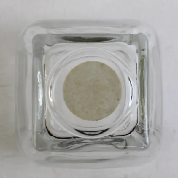 Unbranded Classy Decorative Clear Glass Square Vase 4.25" Tall 5" x 5"