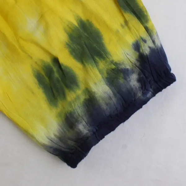 Jane Ashley Multicolor Tie Dye Quarter Length Sleeve Top Women's Size L