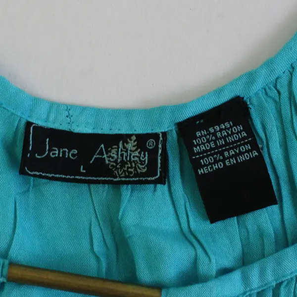 Jane Ashley Multicolor Tie Dye Quarter Length Sleeve Top Women's Size L