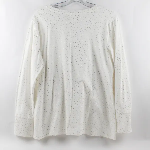 Ana White With Gold Polka Dot Print Long Sleeve T-Shirt Women's Size XL