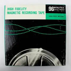 High-Fidelity 7" Reel-to-Reel Tape 96 Min Magnetic Recording Used Home Recording