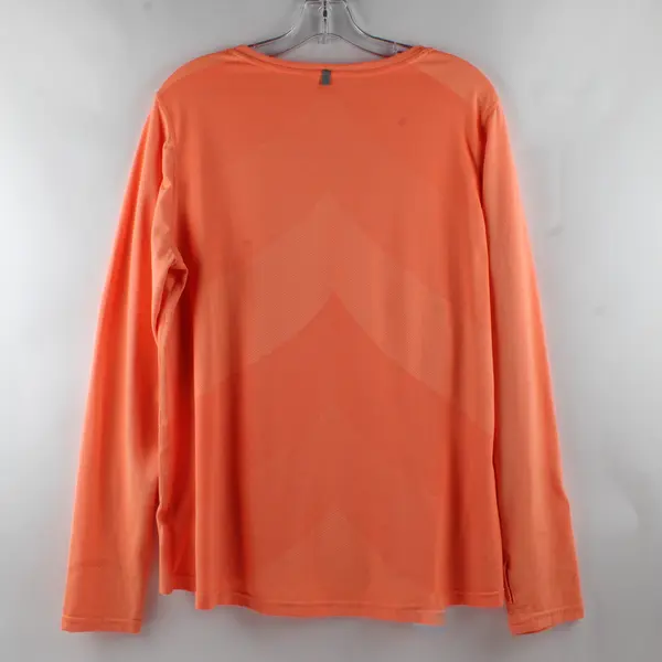 Danskin Now Women's XL Neon Pink/Orange Long Sleeve Activewear Top Flawed