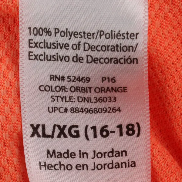 Danskin Now Women's XL Neon Pink/Orange Long Sleeve Activewear Top Flawed