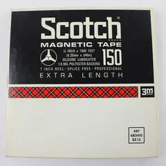 Scotch 7" Reel to Reel Tape 192 Minutes Used Home Recording