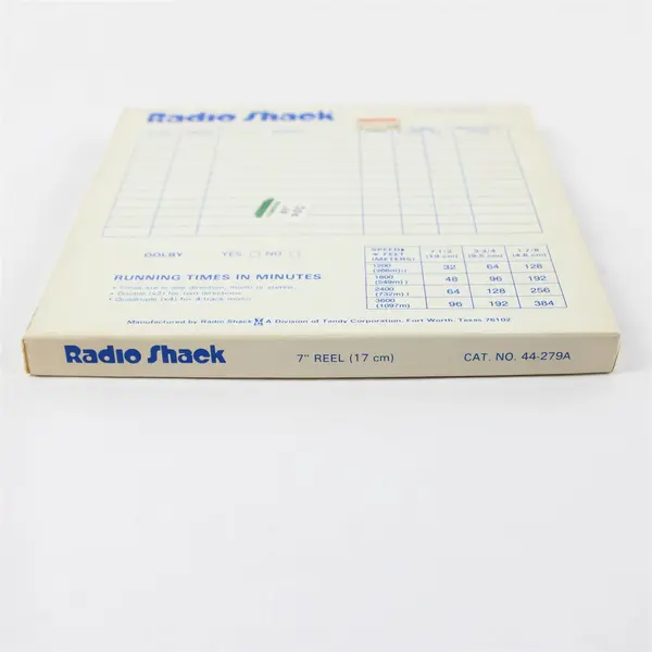 Radio Shack 7" Reel to Reel Tape 32mins Used Home Recording