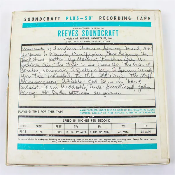 Soundcraft 7" Reel to Reel Tape 192mins Used Home Recording