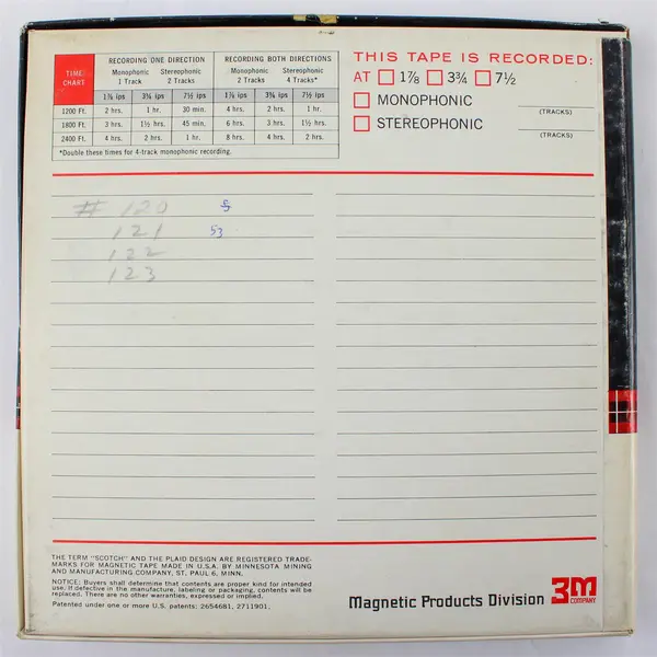 Scotch 7" Reel to Reel Tape 128 Minutes Used Home Recording